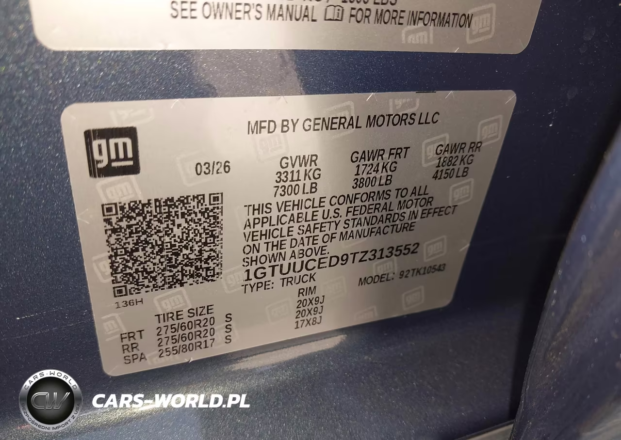2026 GMC Sierra 1500 , Short Bed, Elevation, 4Wd VIN:1GTUUCED9TZ313552 - 9