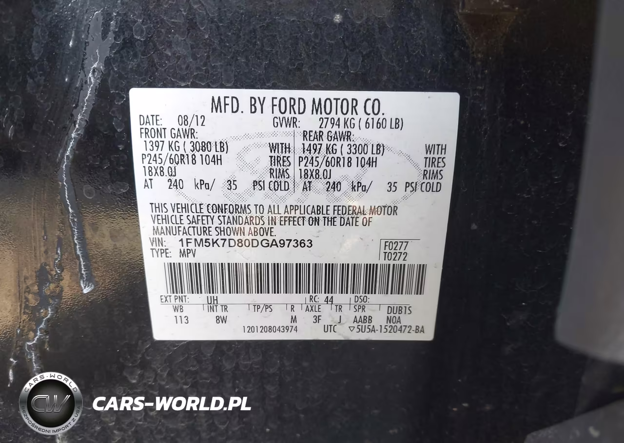 2013 Ford Explorer Xlt VIN:1FM5K7D80DGA97363 - 9