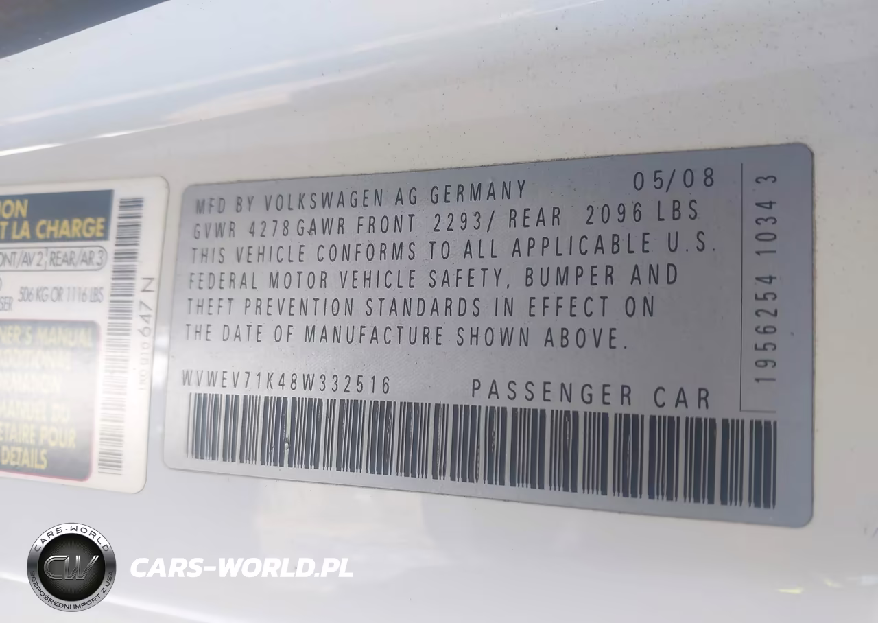 2008 Volkswagen Gti 2-Door VIN:WVWEV71K48W332516 - 9