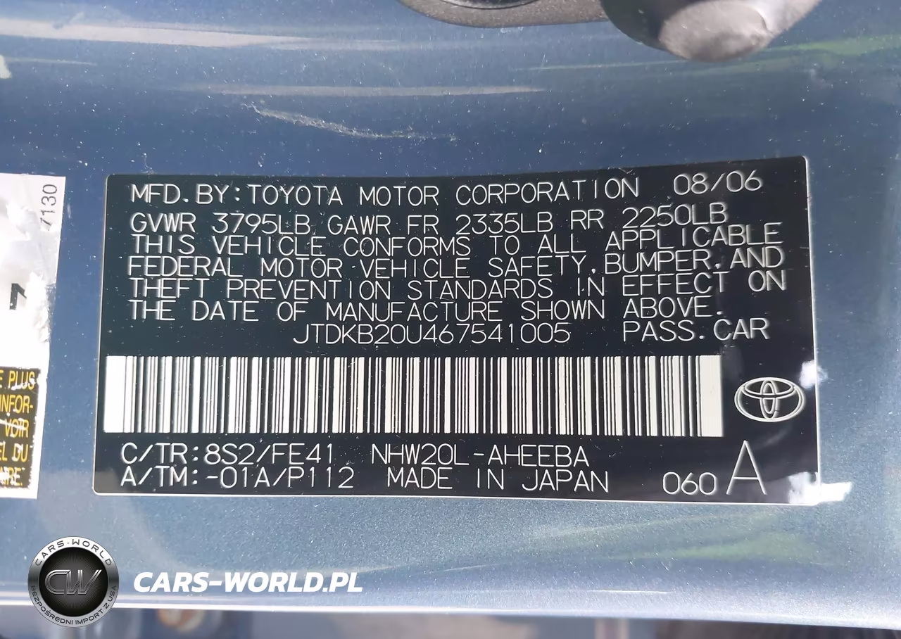 2006 Toyota Prius VIN:JTDKB20U467541005 - 9