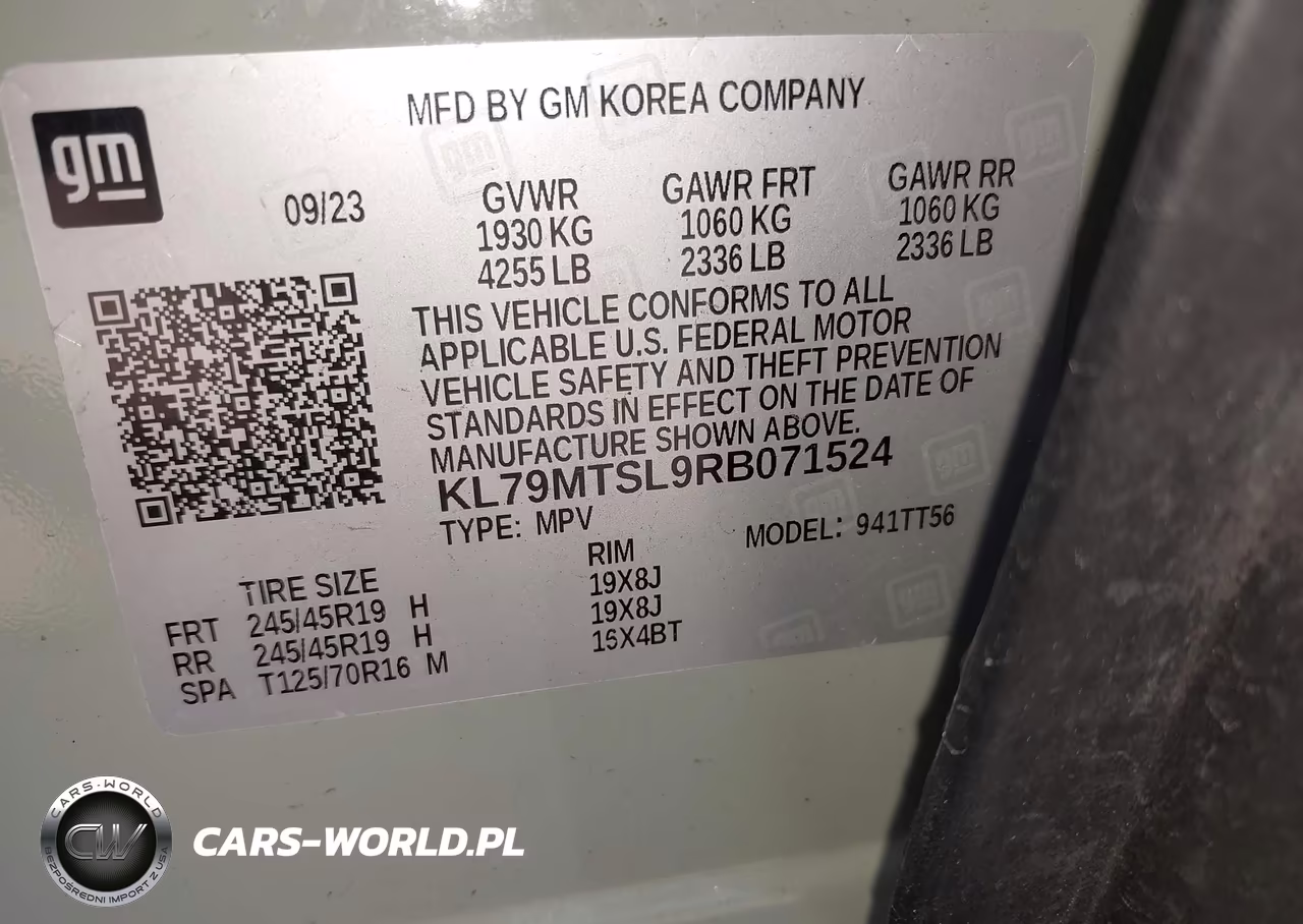 2024 Chevrolet Trailblazer Fwd Rs VIN:KL79MTSL9RB071524 - 9