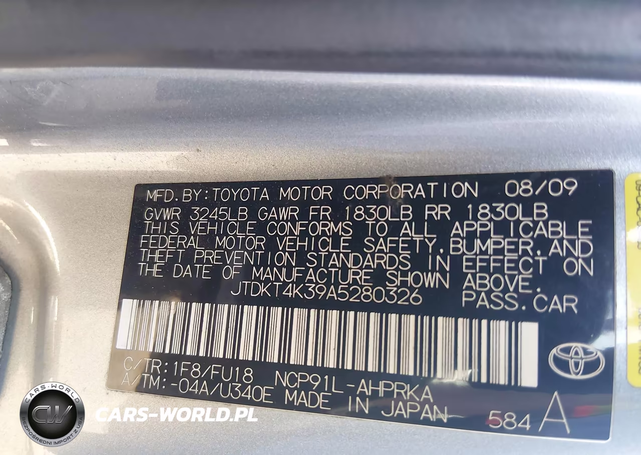 2010 Toyota Yaris VIN:JTDKT4K39A5280326 - 9