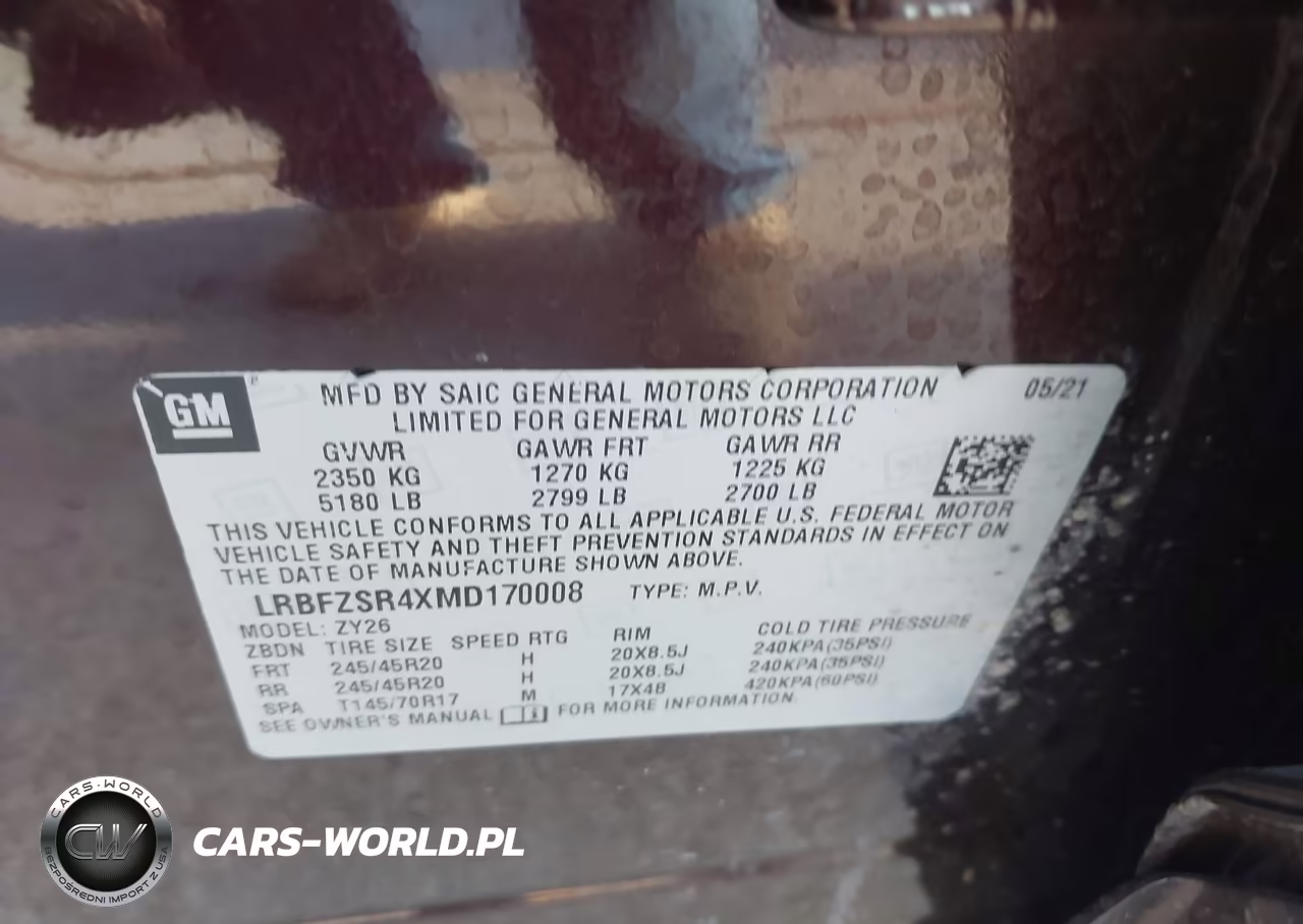 2021 Buick Envision Awd Avenir VIN:LRBFZSR4XMD170008 - 9