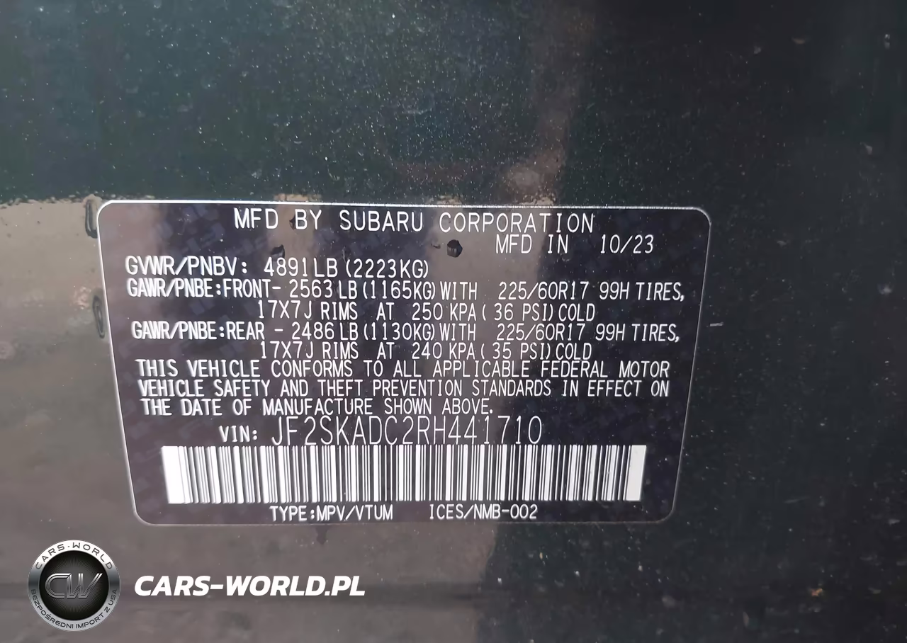 2024 Subaru Forester Premium VIN:JF2SKADC2RH441710 - 9