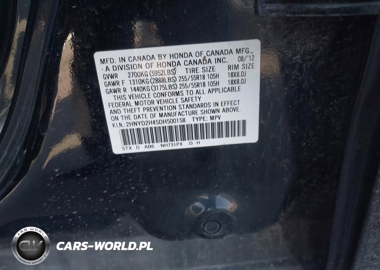 2013 Acura Mdx Technology Package VIN:2HNYD2H45DH500158 - 9