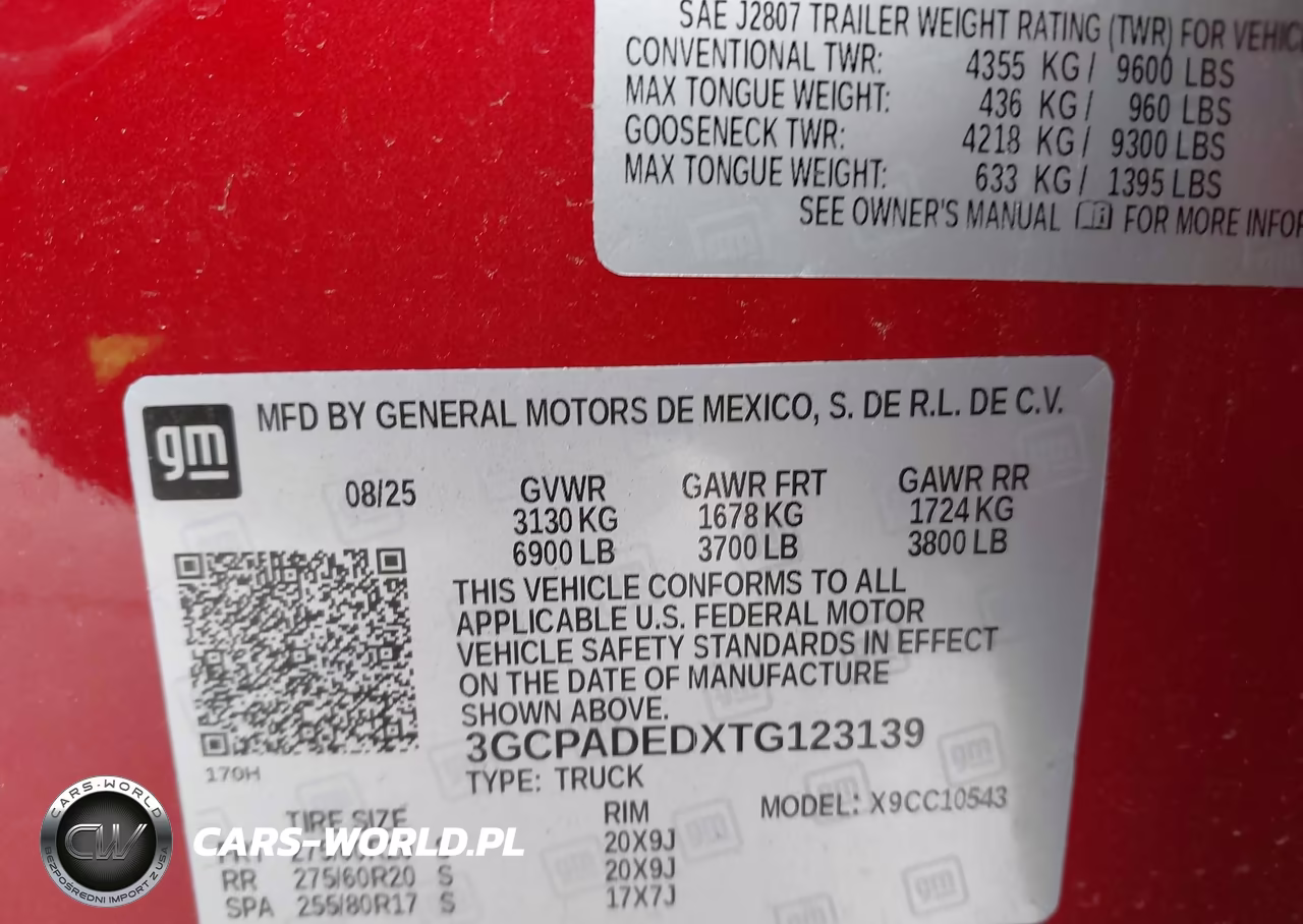2026 Chevrolet Silverado 1500 2Wd Short Bed Rst VIN:3GCPADEDXTG123139 - 9