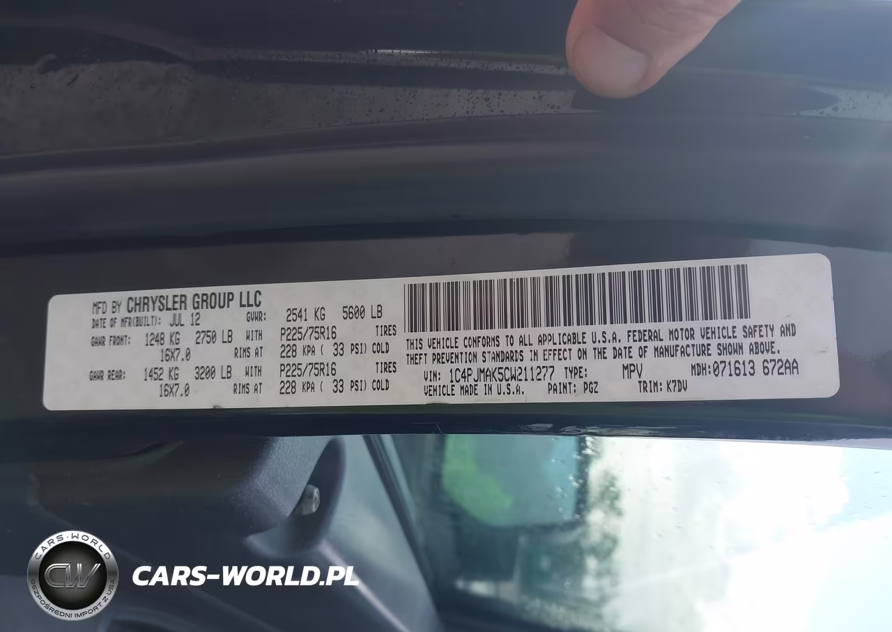 2012 Jeep Liberty Sport VIN:1C4PJMAK5CW211277 - 9