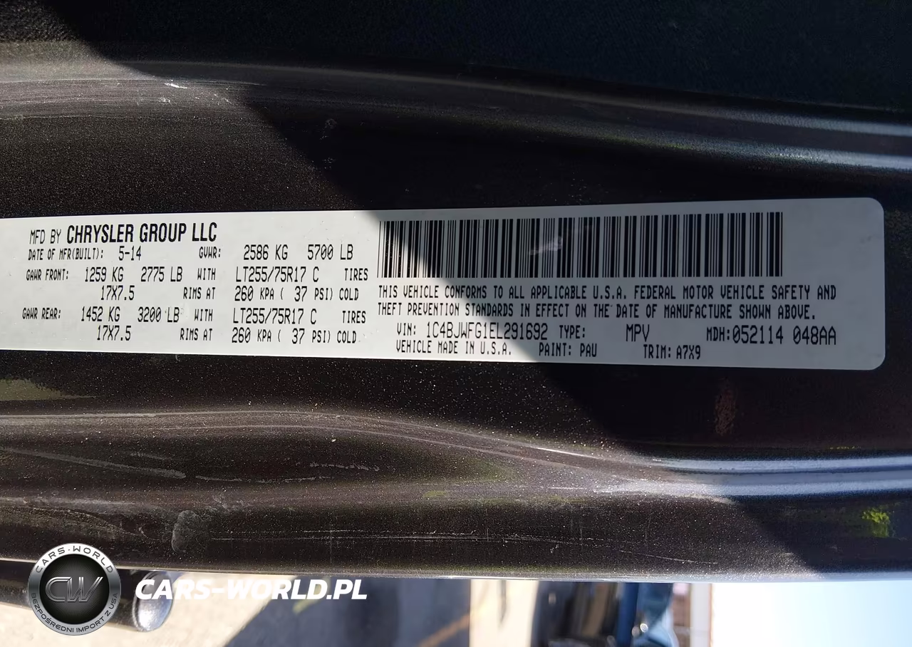 2014 Jeep Wrangler Unlimited Rubicon VIN:1C4BJWFG1EL291692 - 9