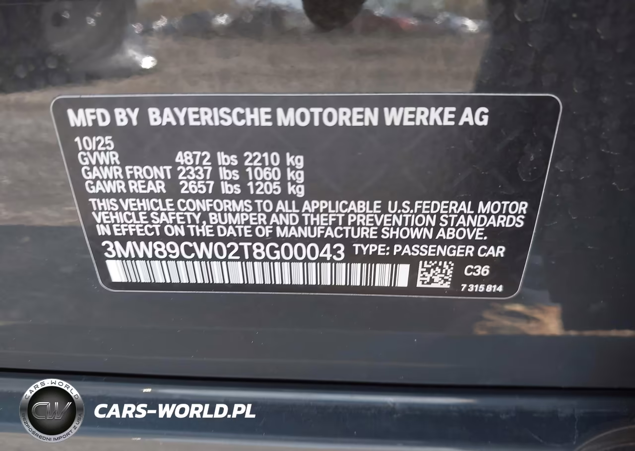 2026 BMW 330I xDrive Na VIN:3MW89CW02T8G00043 - 9
