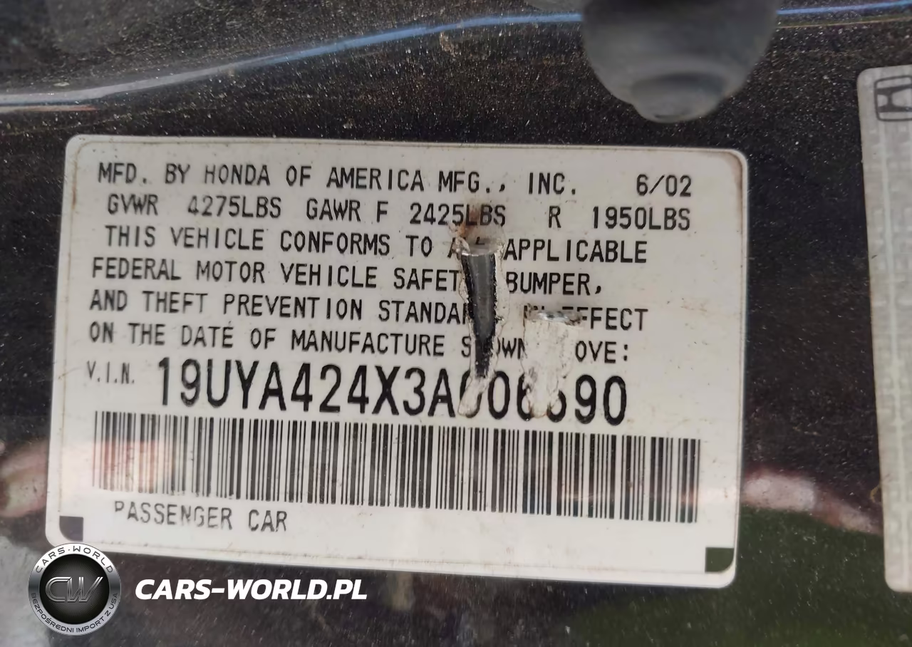 2003 Acura Cl 3.2 VIN:19UYA424X3A006590 - 9