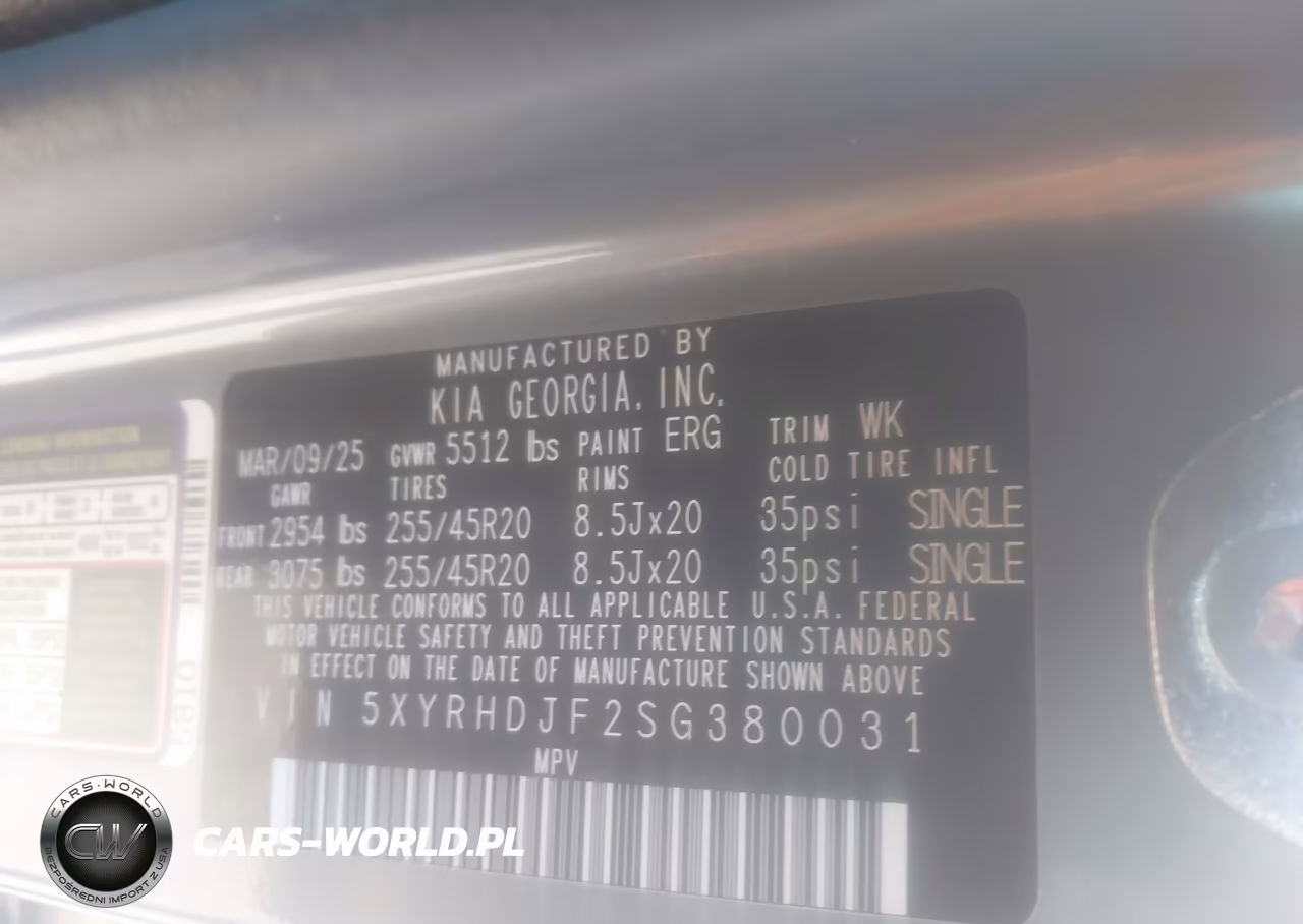 2025 Kia Sorento Ex VIN:5XYRHDJF2SG380031 - 9