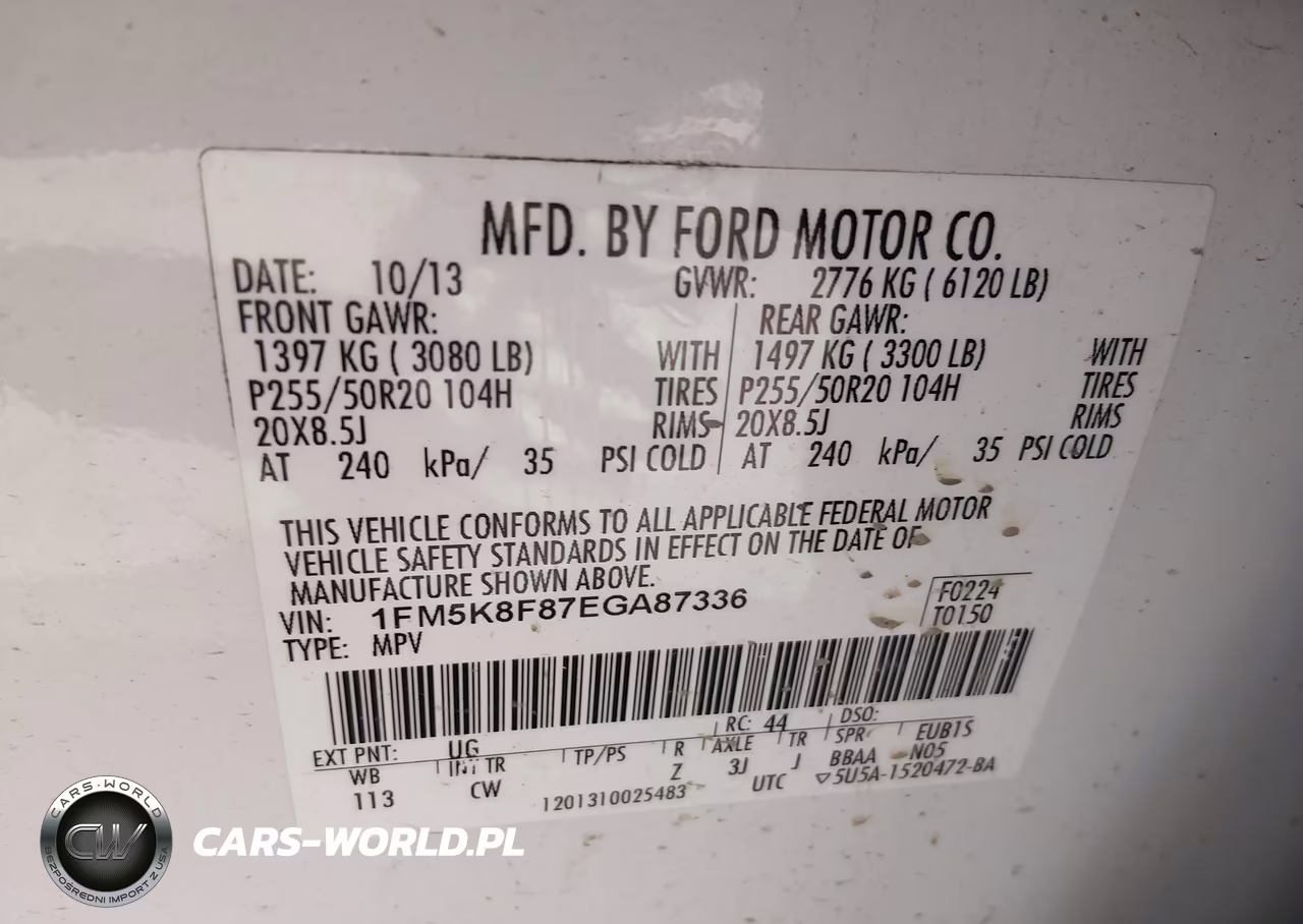 2014 Ford Explorer Limited VIN:1FM5K8F87EGA87336 - 9