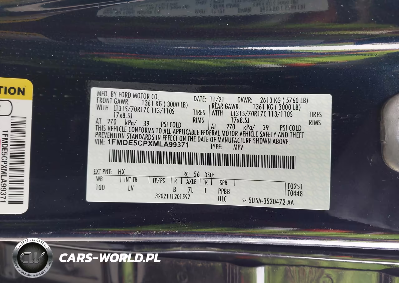 2021 Ford Bronco VIN:1FMDE5CPXMLA99371 - 9