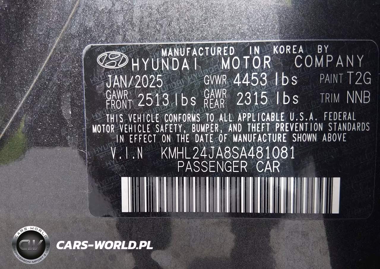 2025 Hyundai Sonata Se VIN:KMHL24JA8SA481081 - 9