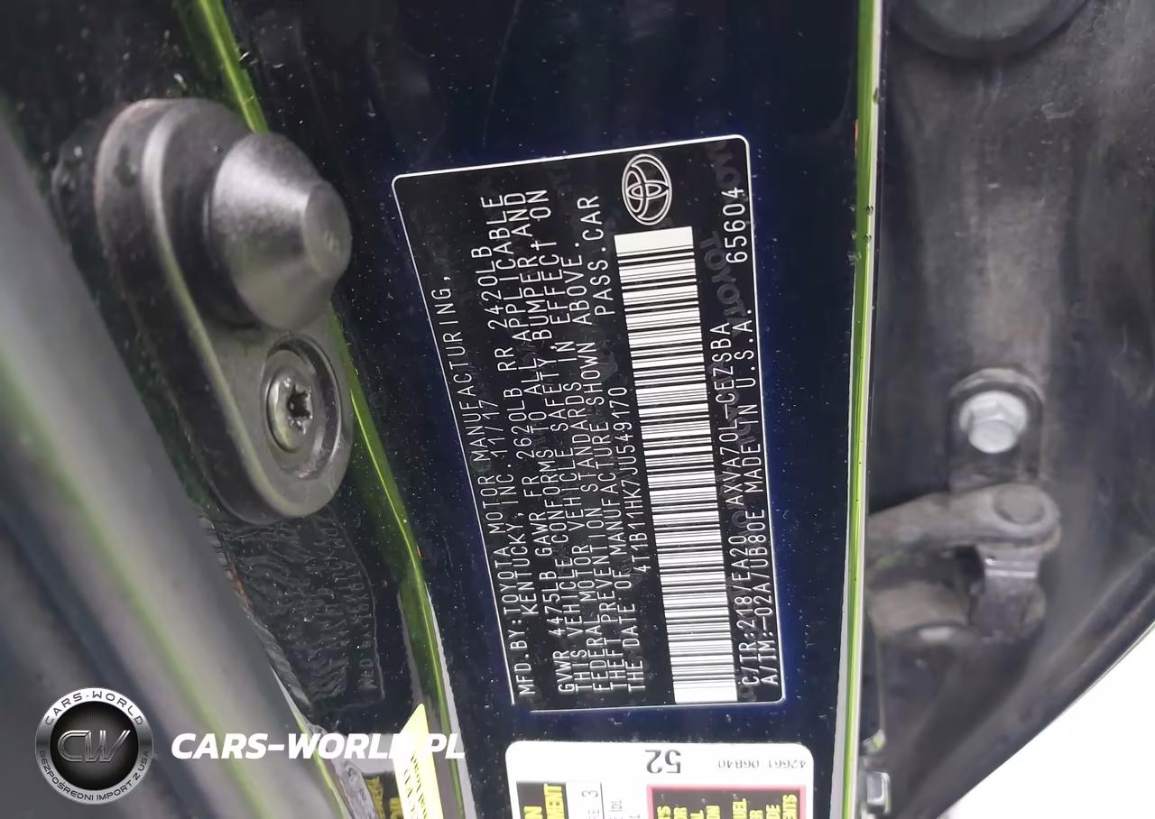 2018 Toyota Camry Se VIN:4T1B11HK7JU549170 - 9