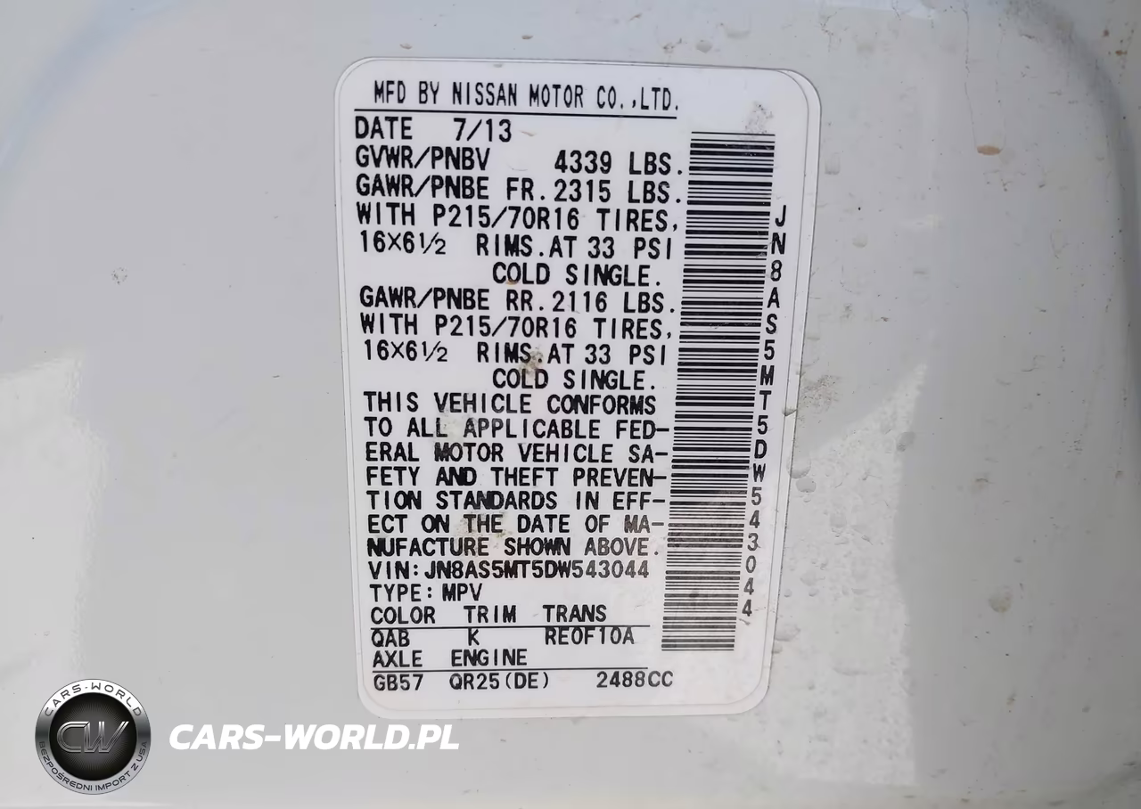 2013 Nissan Rogue S VIN:JN8AS5MT5DW543044 - 9