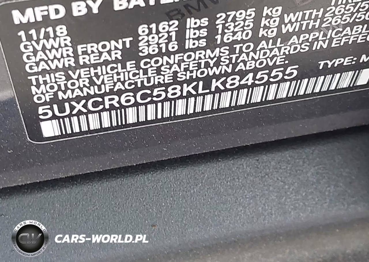 2019 BMW X5 xDrive40I VIN:5UXCR6C58KLK84555 - 9
