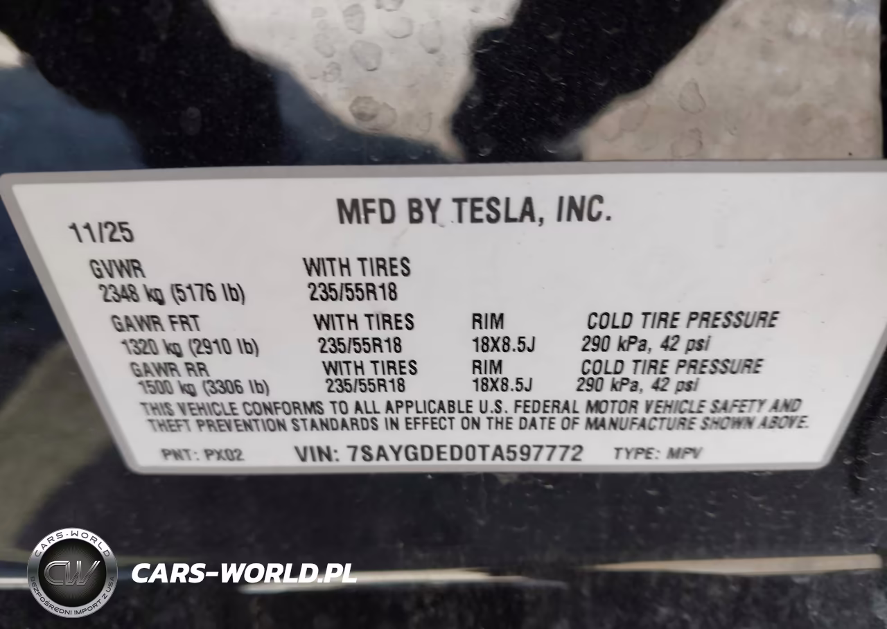2026 Tesla Model Y Premium Rear-Wheel Drive-Standard Rear-Wheel Drive VIN:7SAYGDED0TA597772 - 9