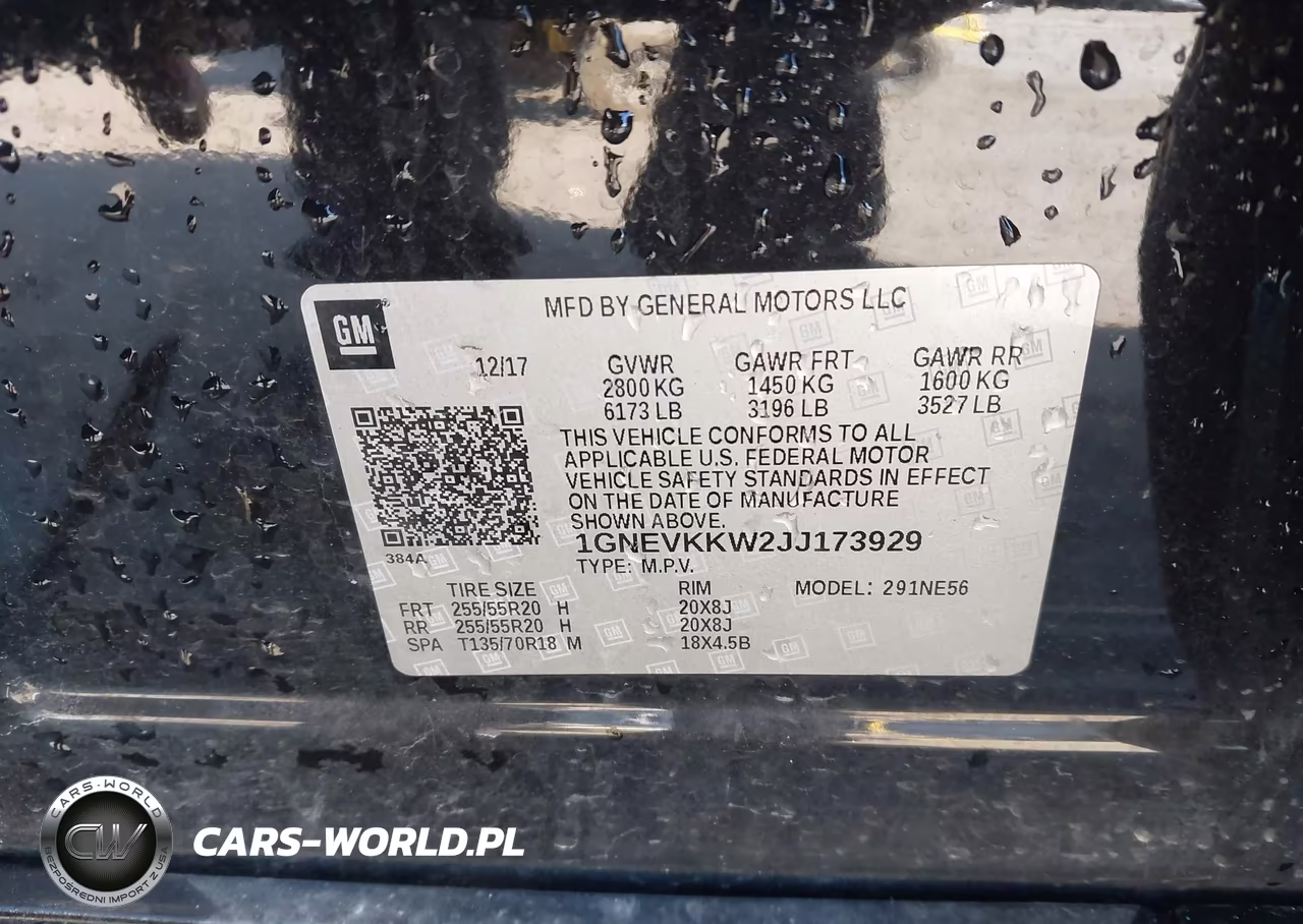 2018 Chevrolet Traverse High Country VIN:1GNEVKKW2JJ173929 - 9