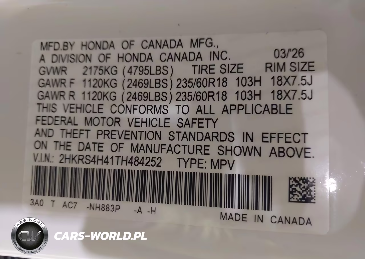 2026 Honda Cr-V Ex Awd VIN:2HKRS4H41TH484252 - 9