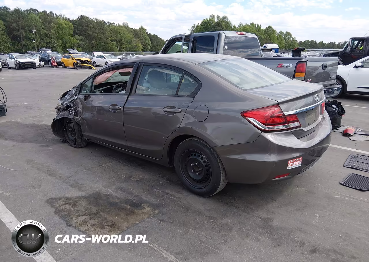 2013 Honda Civic Lx VIN:2HGFB2F50DH591615 - 3