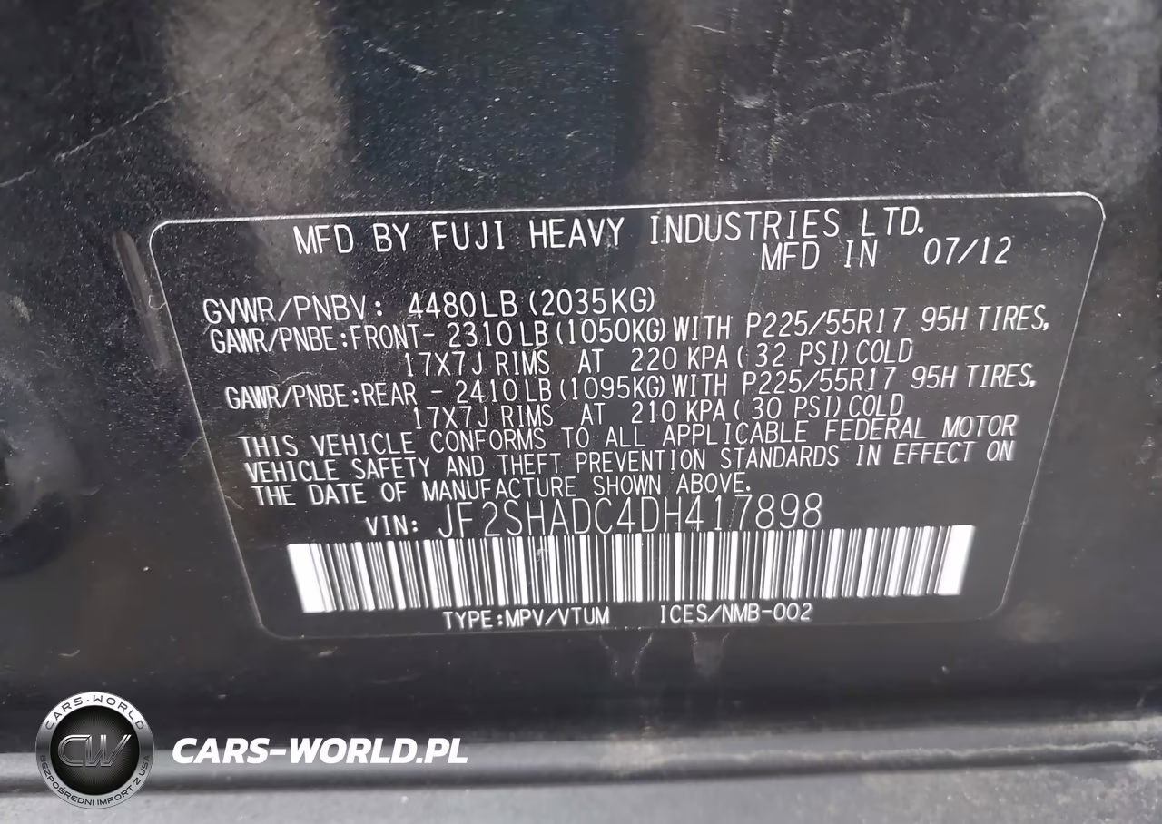 2013 Subaru Forester 2.5X Premium VIN:JF2SHADC4DH417898 - 9