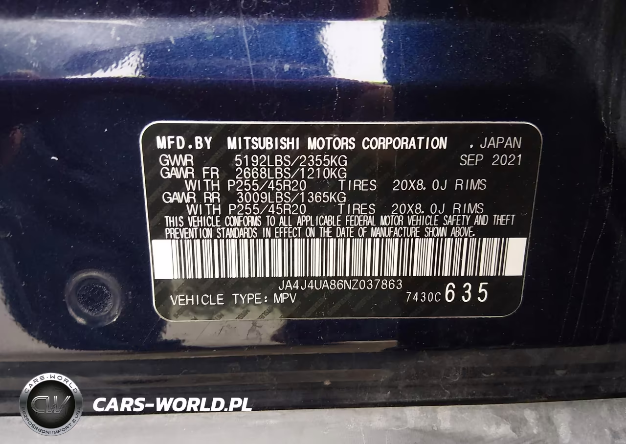 2022 Mitsubishi Outlander Black Edition S-Awc-Se 2.5 S-Awc-Se Launch Edition S-Awc VIN:JA4J4UA86NZ037863 - 9