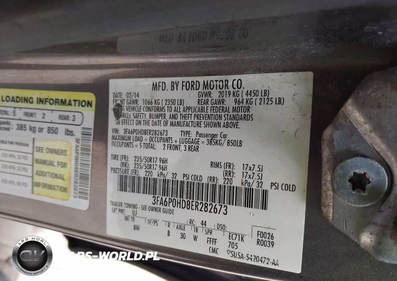 2014 Ford Fusion Se VIN:3FA6P0HD8ER282673 - 9