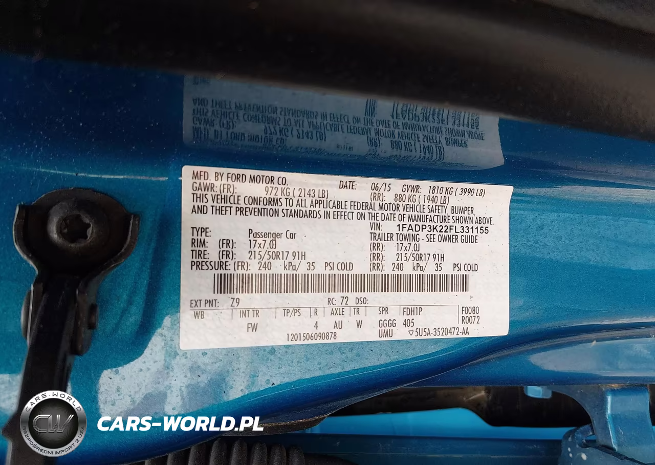 2015 Ford Focus Se VIN:1FADP3K22FL331155 - 9