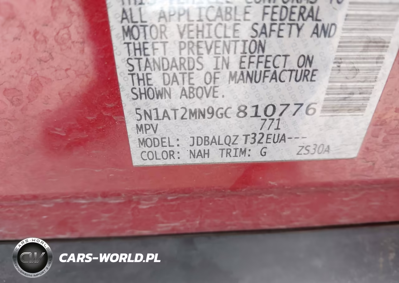 2016 Nissan Rogue Sv VIN:5N1AT2MN9GC810776 - 9