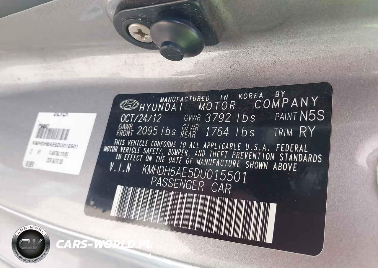 2013 Hyundai Elantra Gs VIN:KMHDH6AE5DU015501 - 9