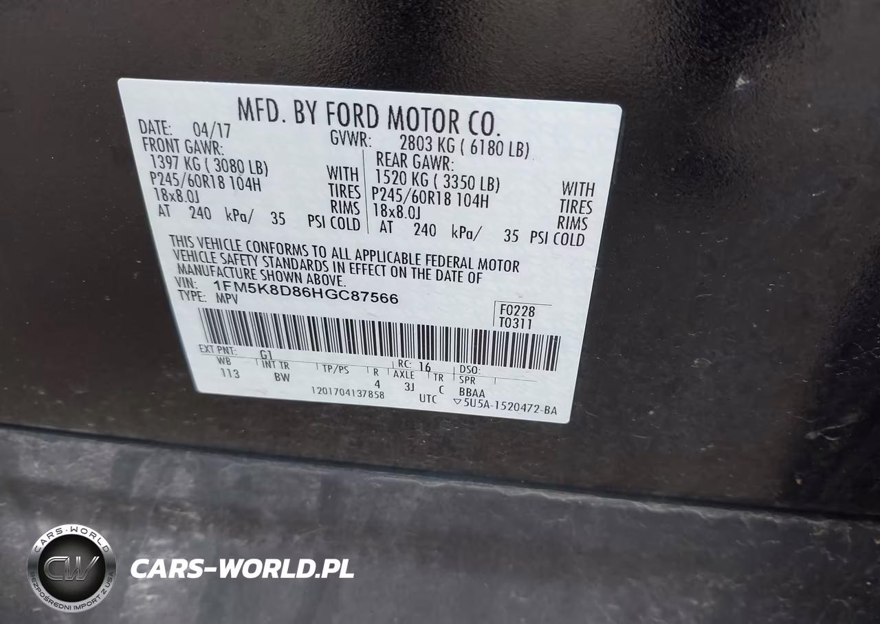2017 Ford Explorer Xlt VIN:1FM5K8D86HGC87566 - 9