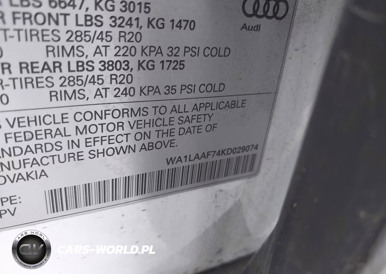 2019 Audi Q7 55 Premium-55 Se Premium VIN:WA1LAAF74KD029074 - 9