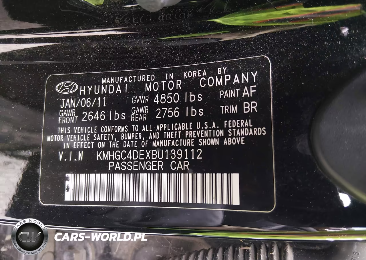 2011 Hyundai Genesis 3.8 VIN:KMHGC4DEXBU139112 - 9