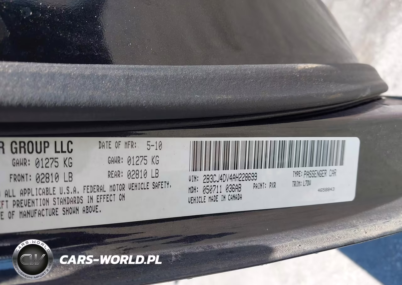 2010 Dodge Challenger Se VIN:2B3CJ4DV4AH228699 - 9