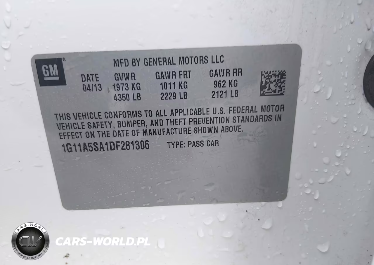 2013 Chevrolet Malibu 1Fl VIN:1G11A5SA1DF281306 - 9