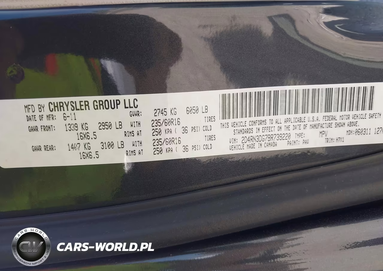 2011 Dodge Grand Caravan Mainstreet VIN:2D4RN3DG7BR739220 - 9