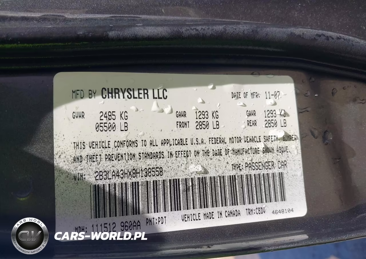 2008 Dodge Charger VIN:2B3LA43HX8H138558 - 9
