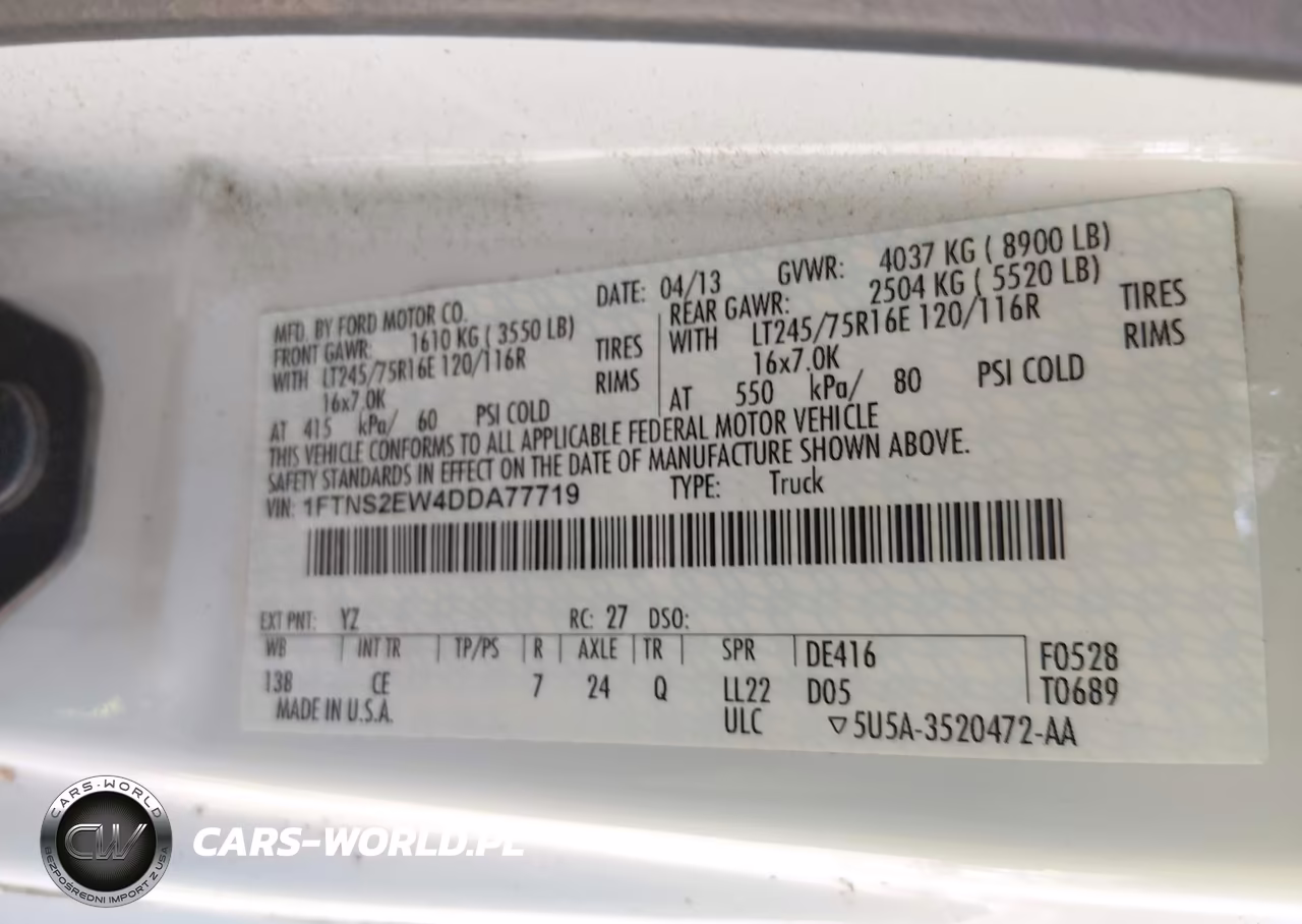 2013 Ford E-250 Commercial VIN:1FTNS2EW4DDA77719 - 9