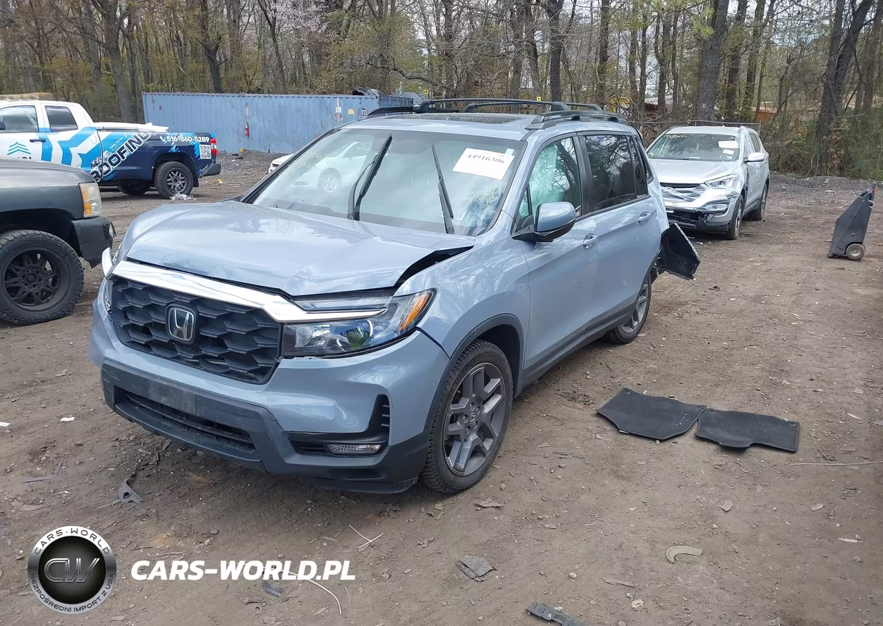 2022 Honda Passport Awd Ex-L VIN:5FNYF8H57NB028144 - 2