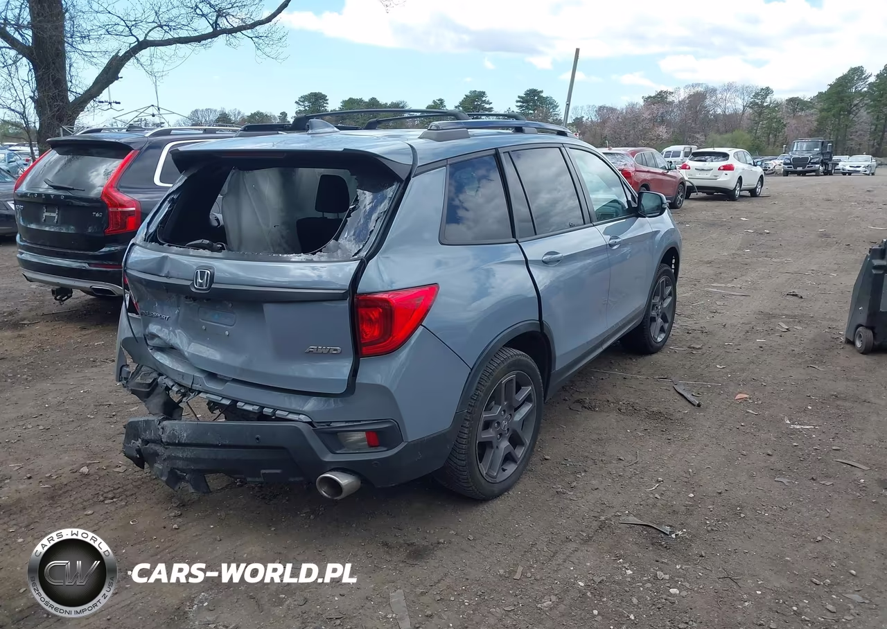 2022 Honda Passport Awd Ex-L VIN:5FNYF8H57NB028144 - 4