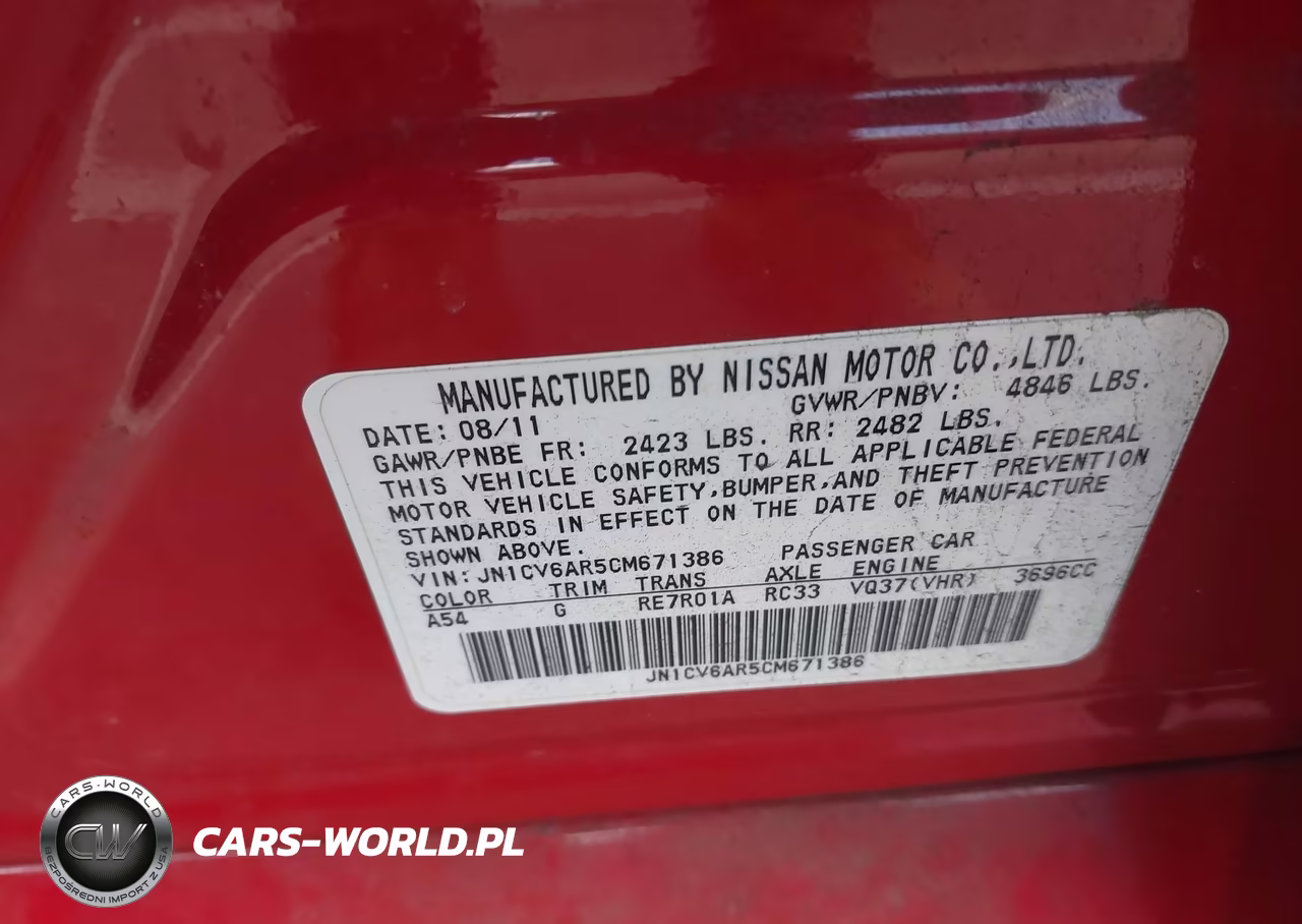 2012 Infiniti G37X VIN:JN1CV6AR5CM671386 - 9