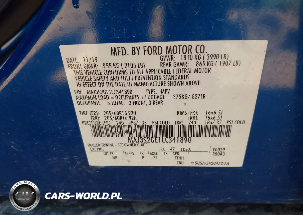 2020 Ford Ecosport Se VIN:MAJ3S2GE1LC341890 - 9