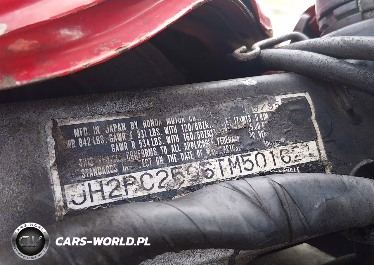 1996 Honda Cbr600 F3 VIN:JH2PC2506TM501621 - 10