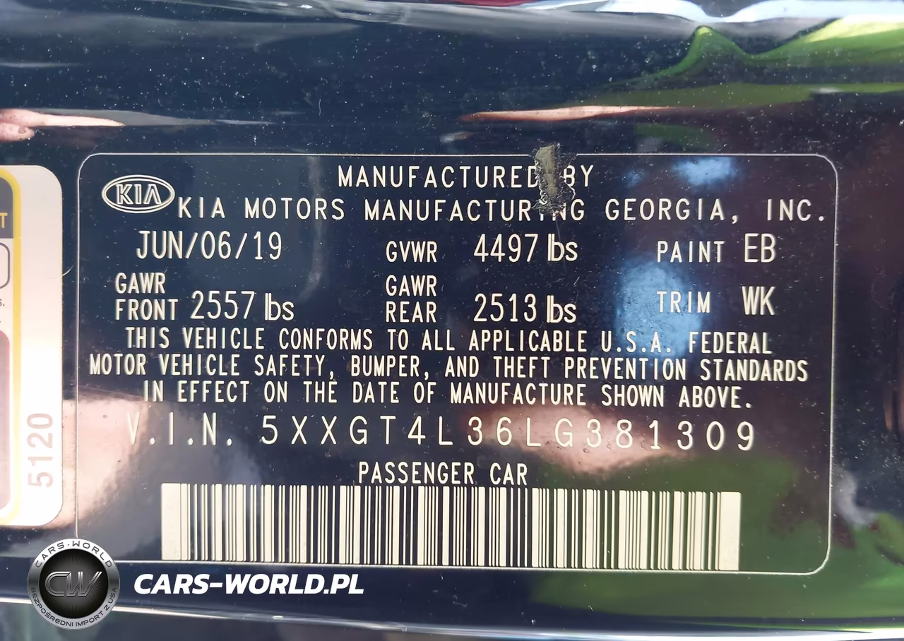 2020 Kia Optima Lx VIN:5XXGT4L36LG381309 - 9