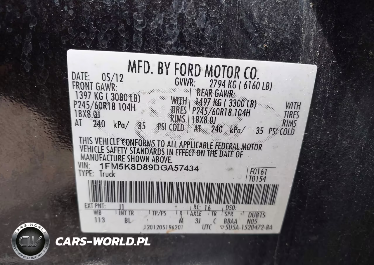 2013 Ford Explorer Xlt VIN:1FM5K8D89DGA57434 - 9