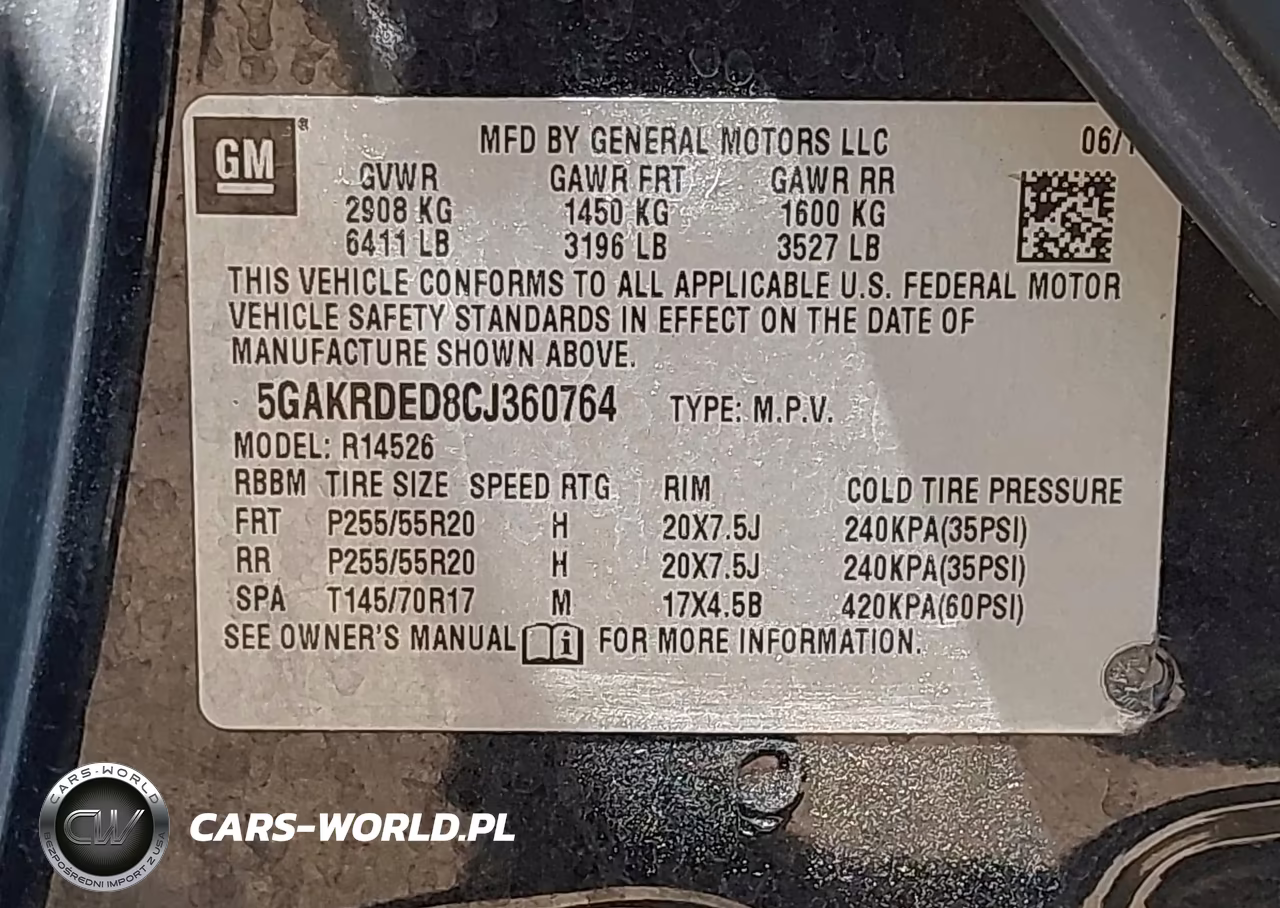 2012 Buick Enclave Premium VIN:5GAKRDED8CJ360764 - 9