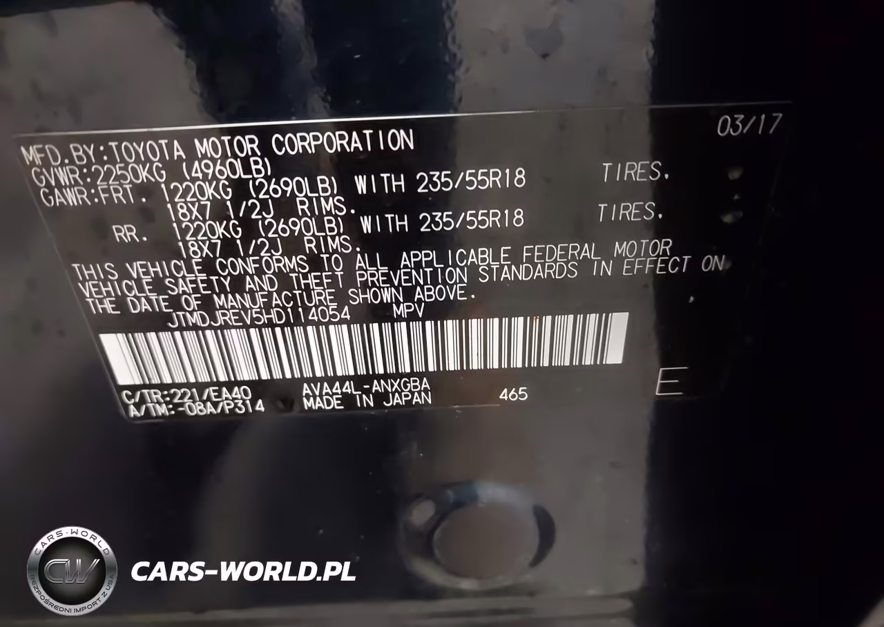 2017 Toyota Rav4 Hybrid Limited VIN:JTMDJREV5HD114054 - 9