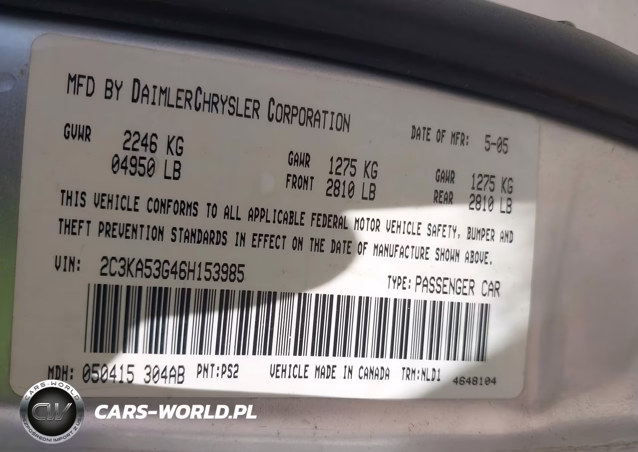 2006 Chrysler 300 Touring VIN:2C3KA53G46H153985 - 9