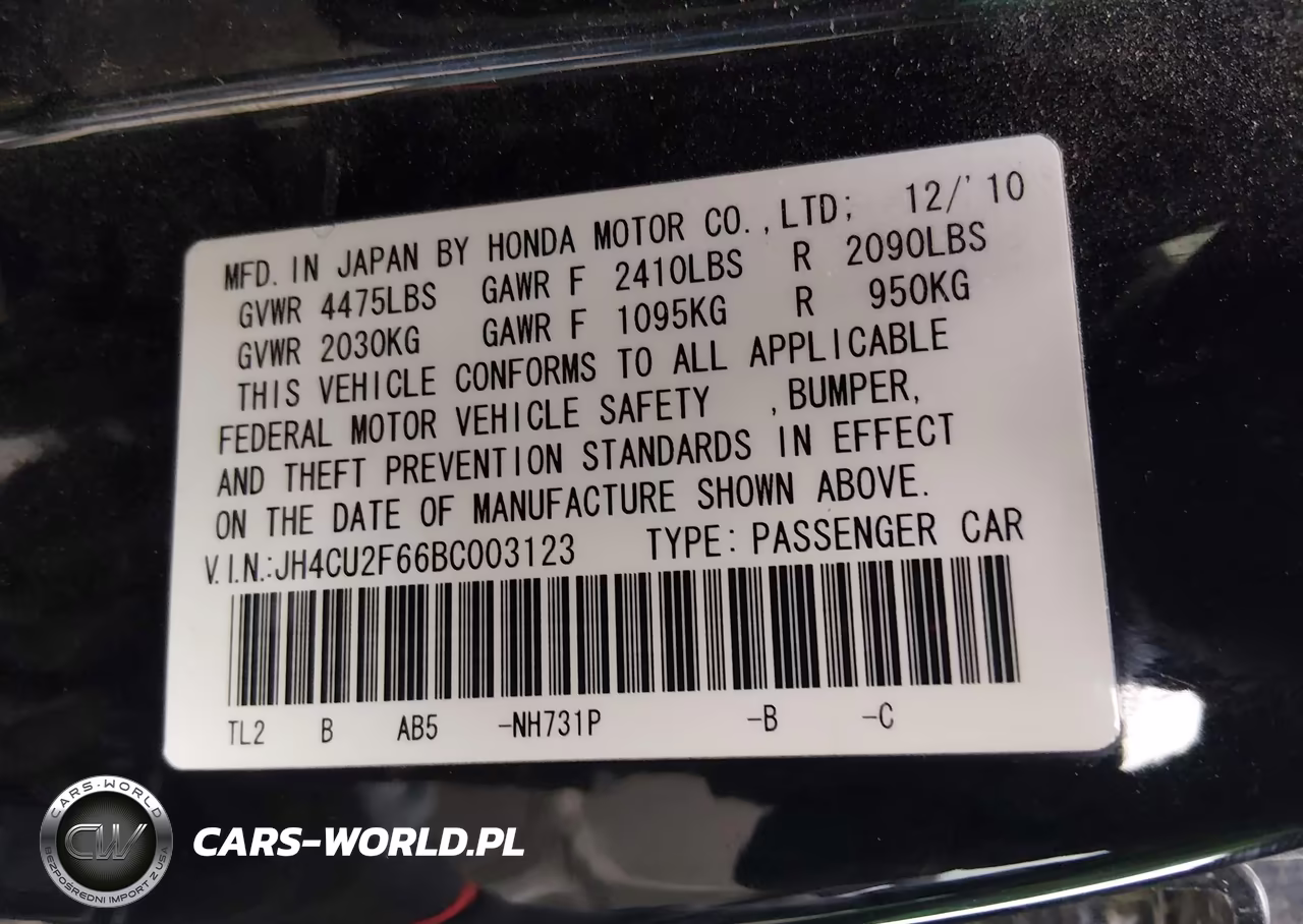 2011 Acura Tsx 2.4 VIN:JH4CU2F66BC003123 - 9